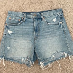 GAP high-rise denim jean shorts